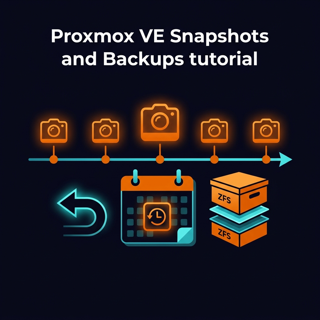 Illustration snapshots et backups Proxmox VE