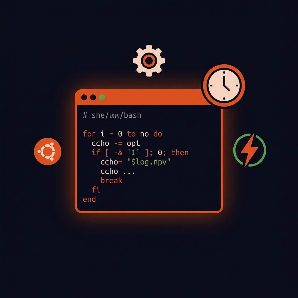 Illustration scripts Bash Ubuntu