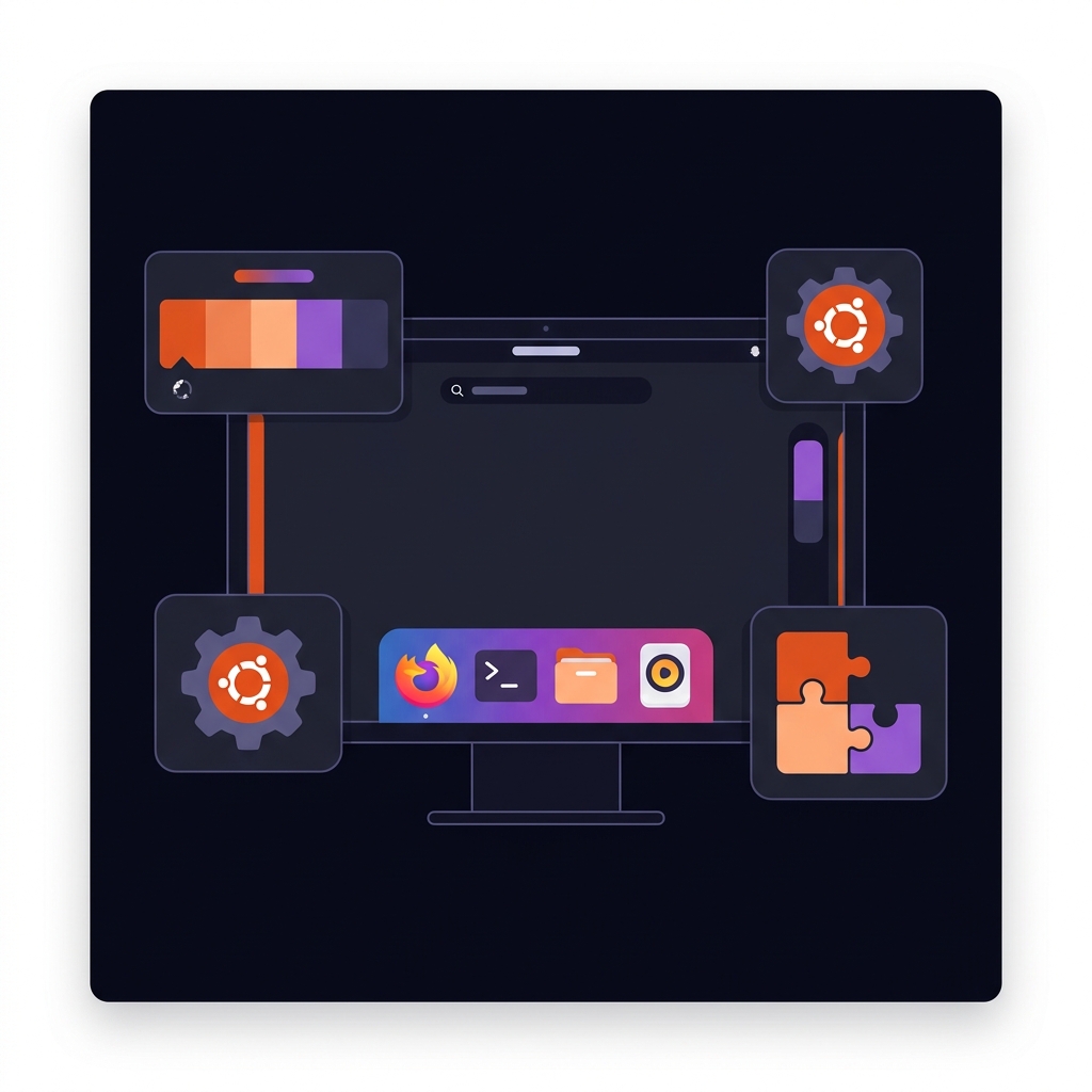 Illustration personnalisation GNOME Ubuntu