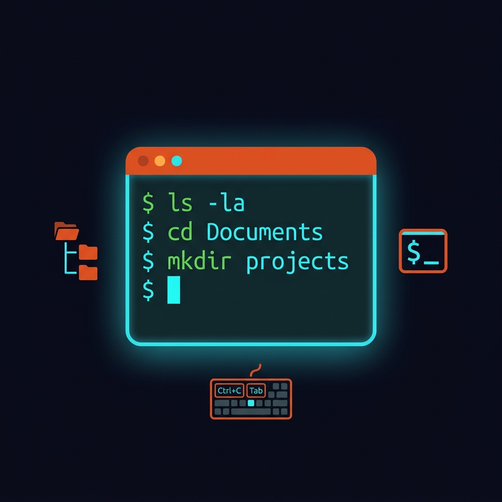 Illustration terminal Linux Ubuntu